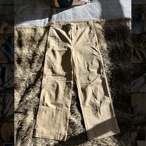 Gap wide leg khaki pants